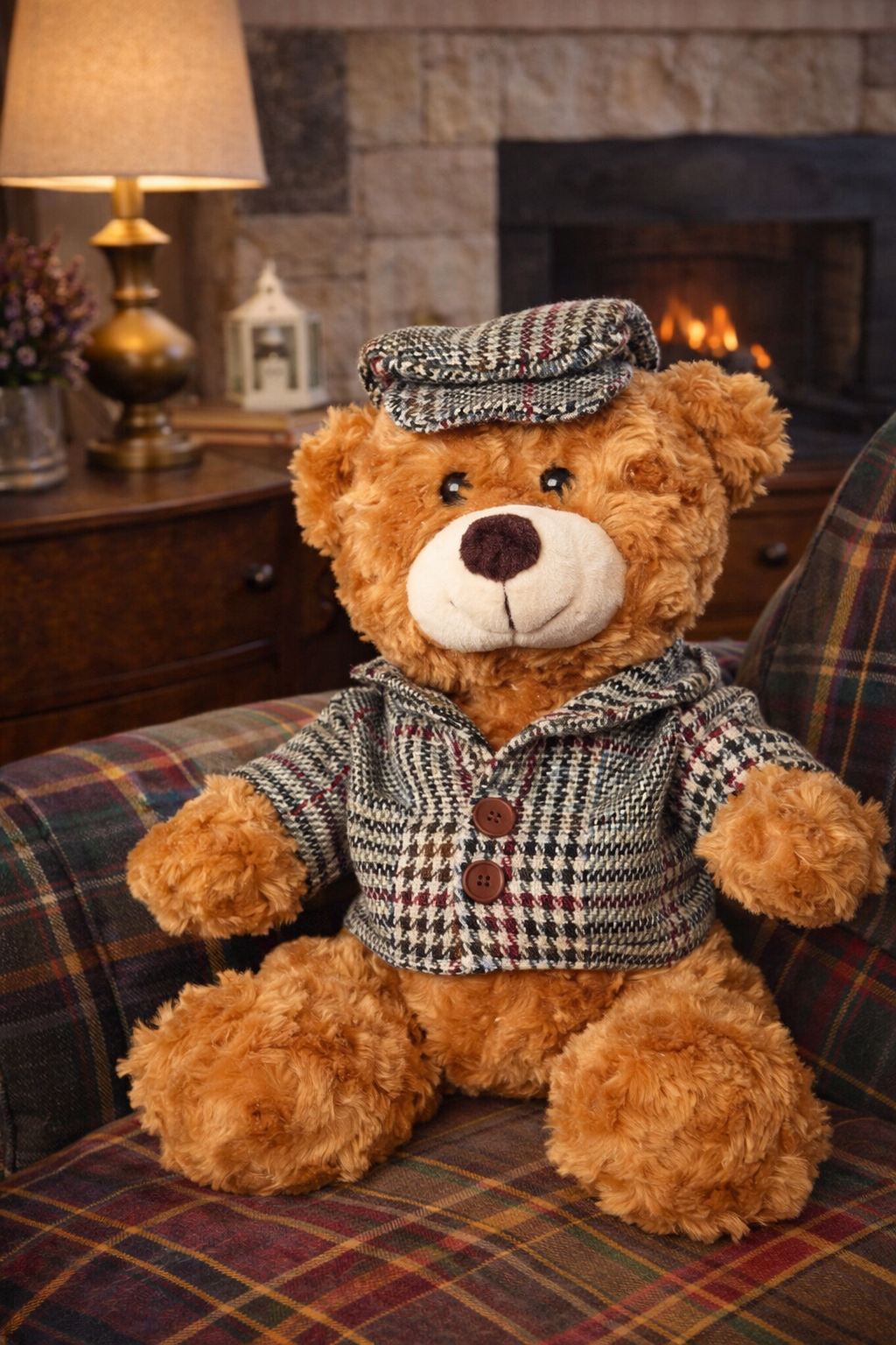 Teddy Wearing Tweed
