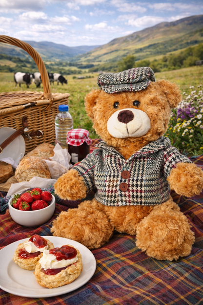 Teddy Wearing Tweed