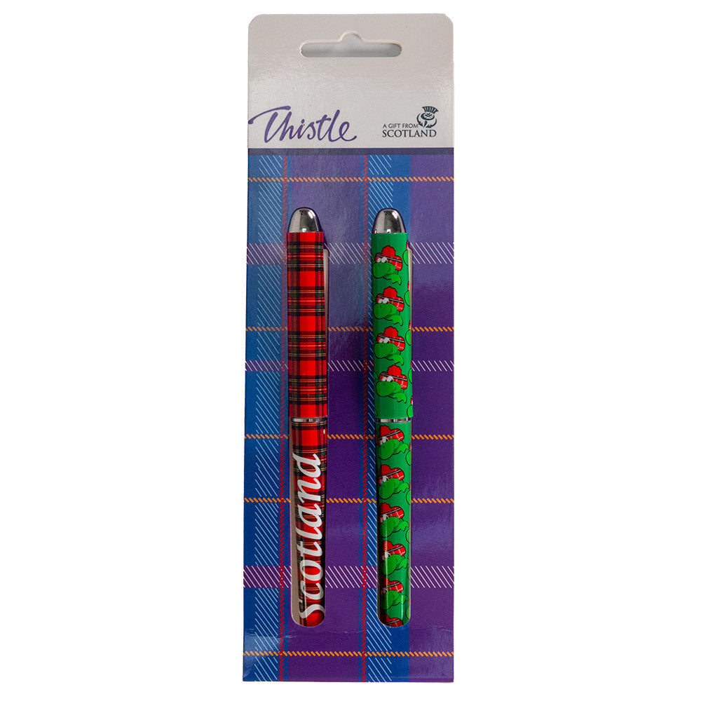 Twin Pack Pens - Tartan + Nessie