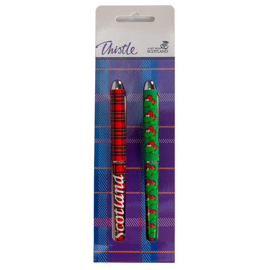 Twin Pack Pens - Tartan + Nessie