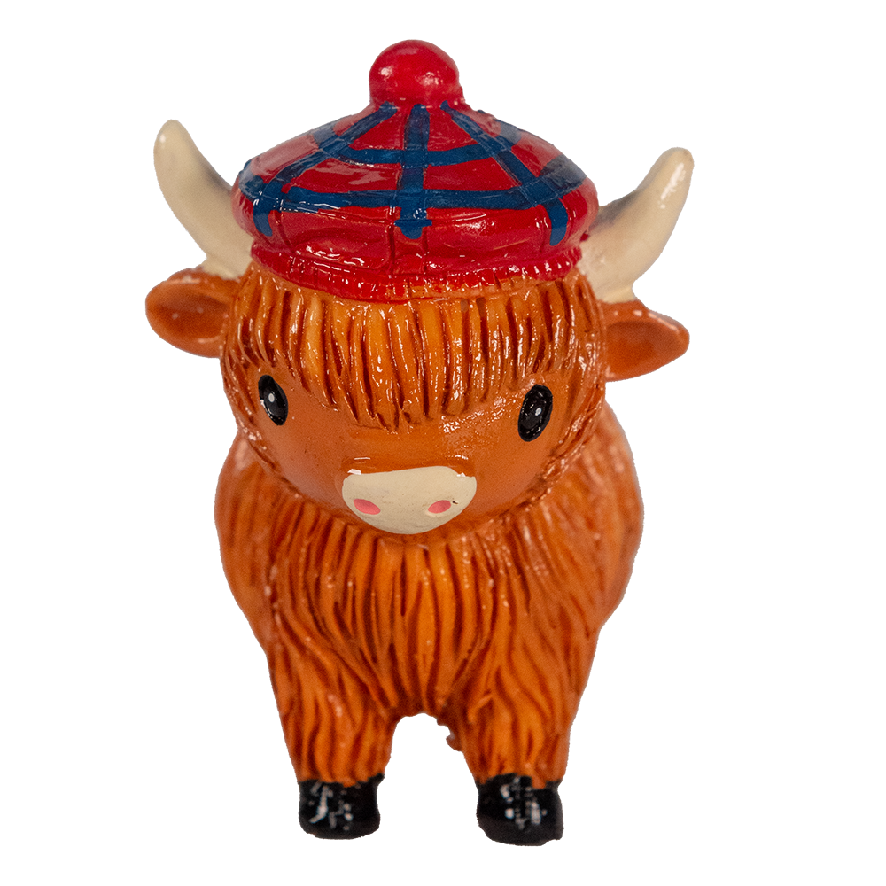 Coo Figurine  - Tartan Hat
